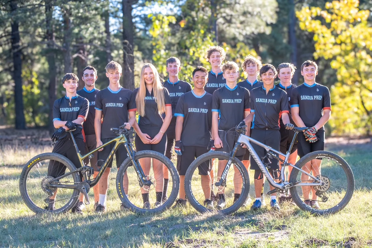 Sandia Prep mountain bike team, upper school